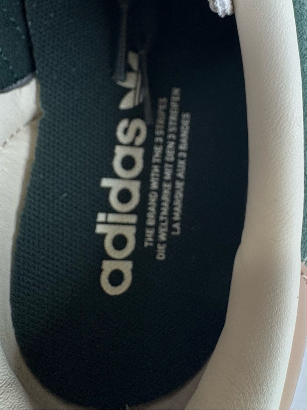 NWOB Adidas Gazelle Indoor Sneakers Men’s Size 8 Shadow Green Gum Warm Sandstone - Picture 6 of 12